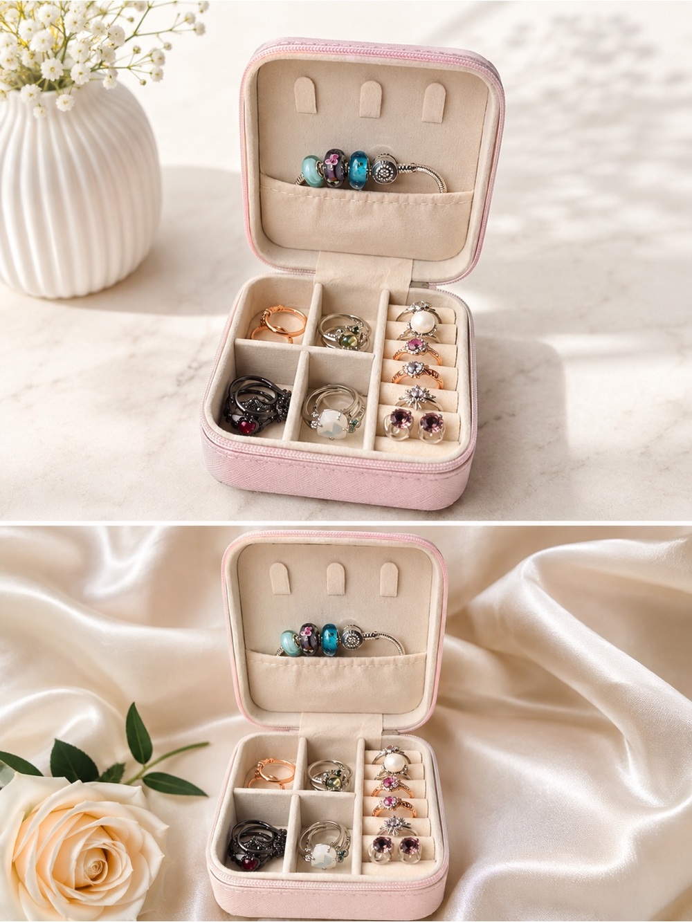 Pink Travel Jewelry Box — Jewelry included!!